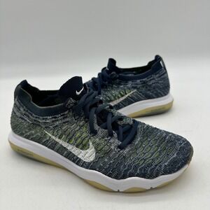 Nike 850426-402 Womens Size 5 Air Zoom Fearless‎ Flyknit Blue Training Shoes